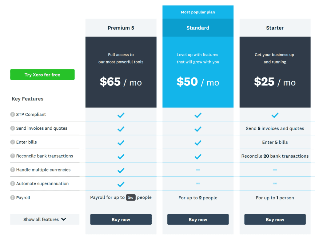 Xero are the market leader and their pricing more aligns to the value than MYOB Essentials